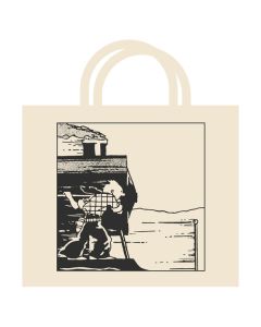 Tintin Borse 04187 TRAIN COTTON BAG LARGE