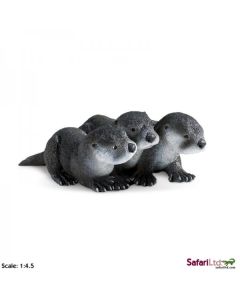 160905 NORTH AMERICA RIVER OTTER BABIES OTARIE LARGO 8CM