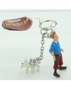 Tintin PVC 2011 Plastoy Key Ring - Tintin & Milou
