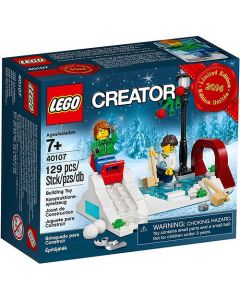 Lego Stagionale 40107 Scena Di Pattinaggio Invernale A2014 Scatola Rovinata