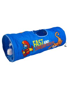 The Smurfs DUVO 13593 Jeptpack Smurf cat tunnel 63x25x25
