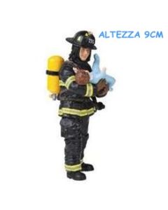 70008 POMPIERE AMERICANO CON BAMBINO