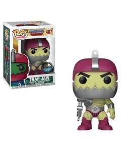 Funko Pop Television 487 Masters Universe MOTU 26154 Trap Jaw Metallic Exclusive SCATOLA ROVINATA