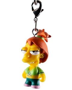 Kidrobot Vinyl Mini Figure - Simpsons Keychain Crap-Tacular - Brandine Spuckler 1/24