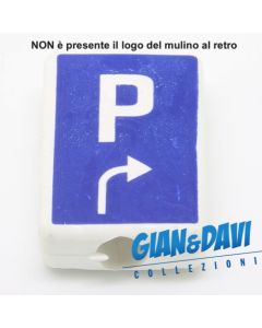 MB-G-SS Indicazione Parcheggio a Dx Blu Scuro