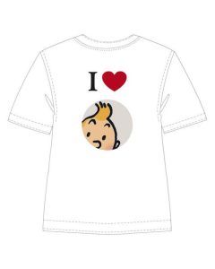 Tintin Abbigliamento 0085200100M TEE-SHIRT I Love Tintin M / White