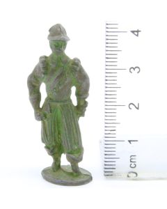 Ferrero Kinder Ü-Ei Soldatini Metallfiguren Musketiere - 1 40mm Messing Green