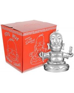 Kidrobot Vinyl - The Simpsons Homer Buddha Silver 7"