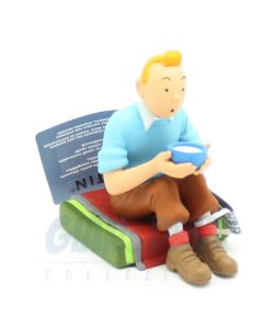 Tintin PVC Big 42444 Tintin Assis Tibet 5,5cm Orange