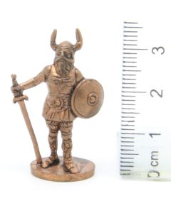 Ferrero Kinder Ü-Ei Soldatini Metallfiguren Vikinger - A4 35mm Kupfer