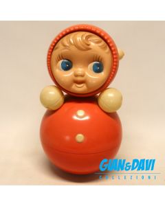 Vintage 1960s Soviet Russia USSR Musical Bell Roly-Poly Celluloid Rocking 40cm