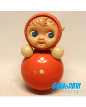 Vintage 1960s Soviet Russia USSR Musical Bell Roly-Poly Celluloid Rocking 40cm